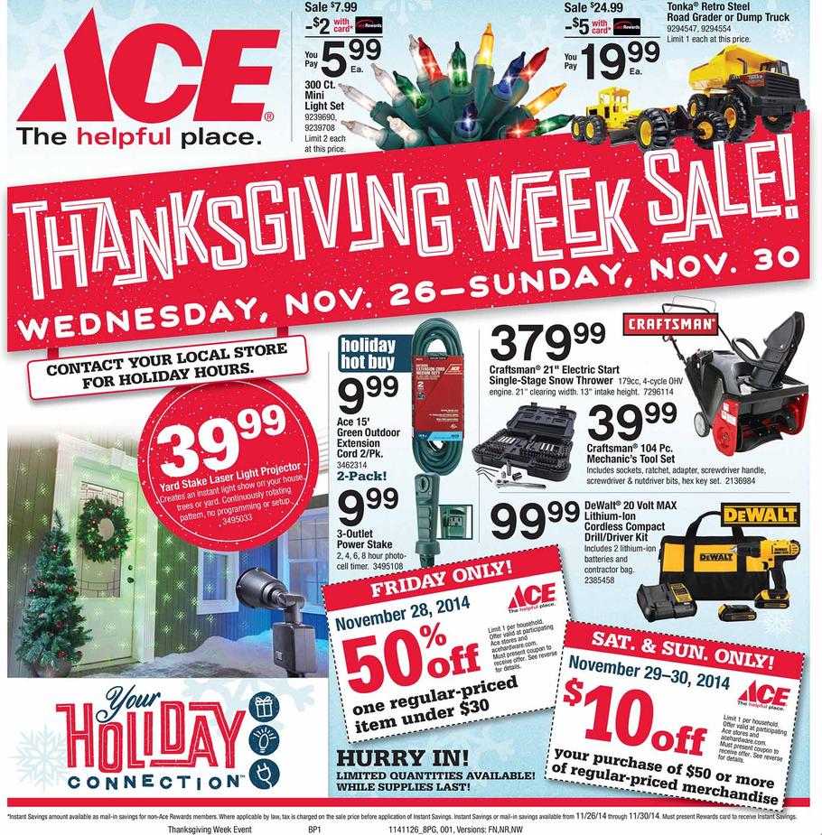 ACE Hardware Black Friday Ad 2014! Pinching Your Pennies