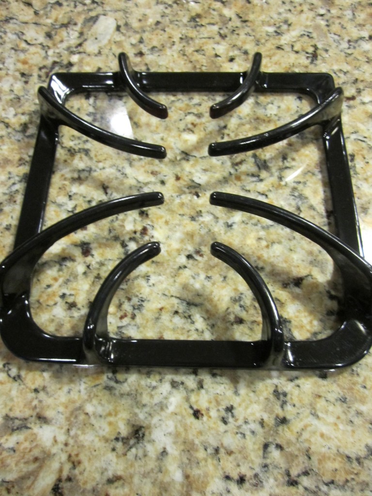 I saw it, I tried it Cleaning the grates on your gas stove. Pinching