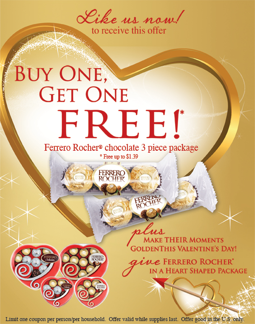 Ferrero Rocher Buy One Get One FREE Printable Coupon! Pinching Your
