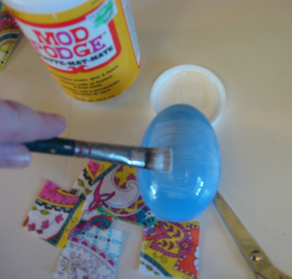 Fabric Covered Easter Eggs Pinching Your Pennies