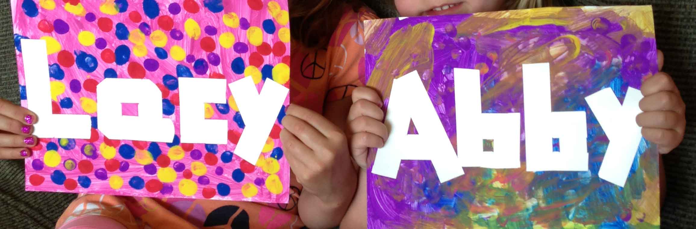 DIY Name Art For Kids Pinching Your Pennies