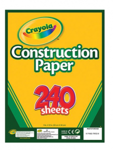 crayola construction paper