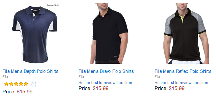 DEAL OF THE DAY - Save Big on Select Fila Polo Shirts - $15.99 ...