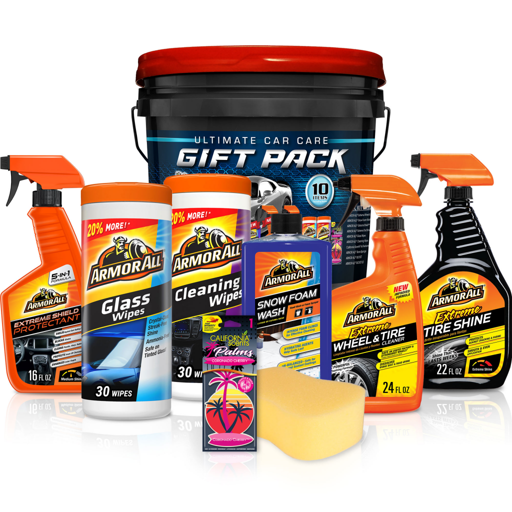Armor All Complete Car Care Gift Pack Bucket, 10 Piece Kit Only 19.88