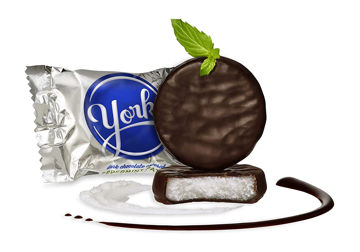 York Peppermint Patties Dark Chocolate Covered Mint Candy, 175 Pieces
