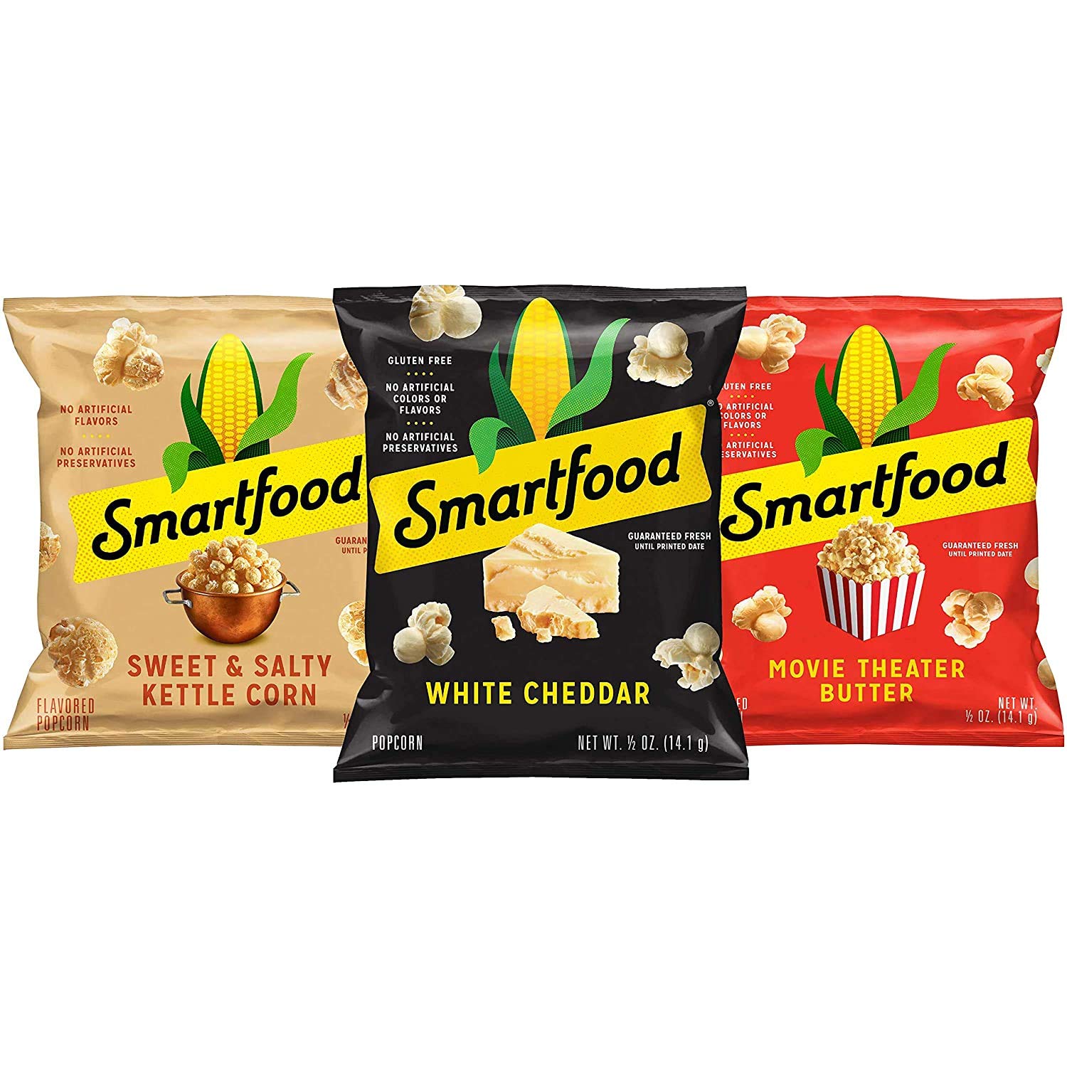 Smartfood Popcorn, Variety Pack 0.5oz Bags, (18 Pack) Only 9.99