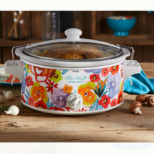 The Pioneer Woman Flea Market Floral 6Quart Portable Slow Cooker Only
