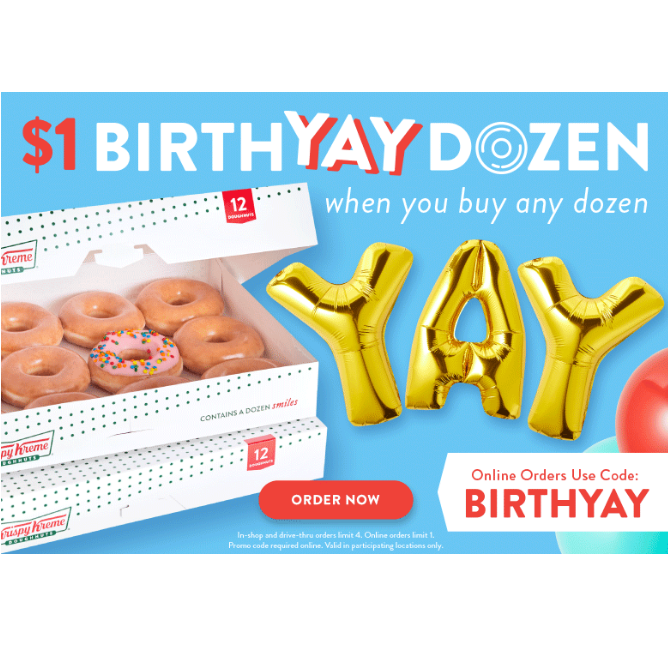 Krispy Kreme Buy 1 Dozen Get 1 Dozen for 1.00! TODAY ONLY! Pinching