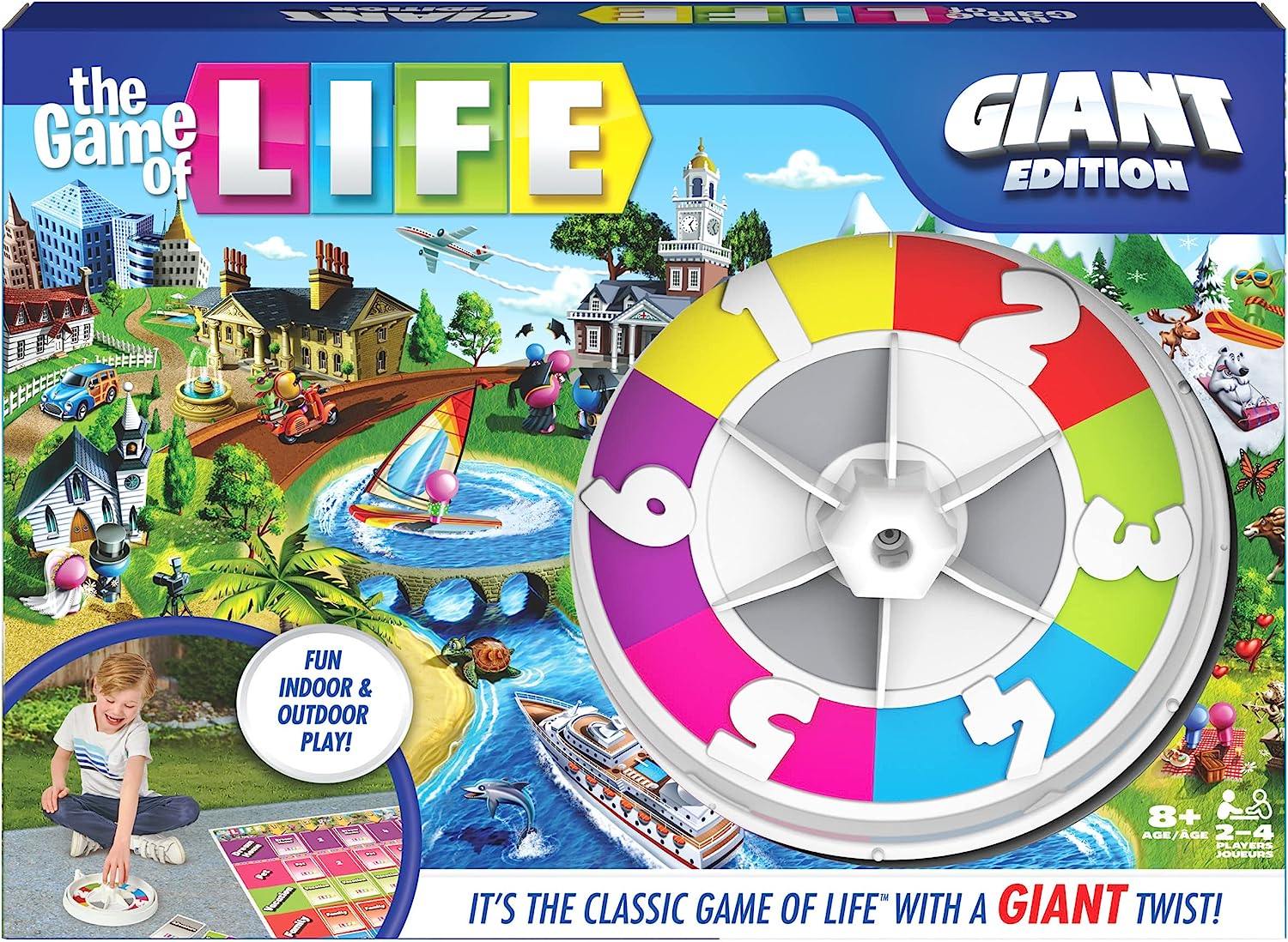 The Game of Life, Giant Edition Family Board Game Only 9.50
