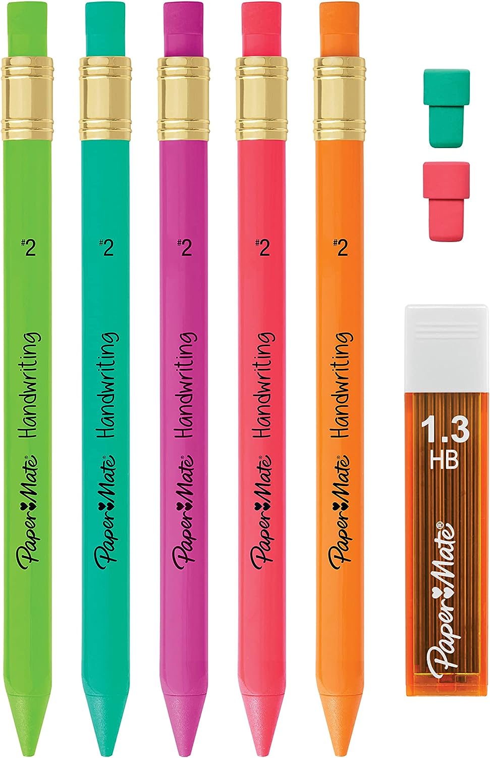 Paper Mate Handwriting Triangular Mechanical Pencil Set, 8 Count Only