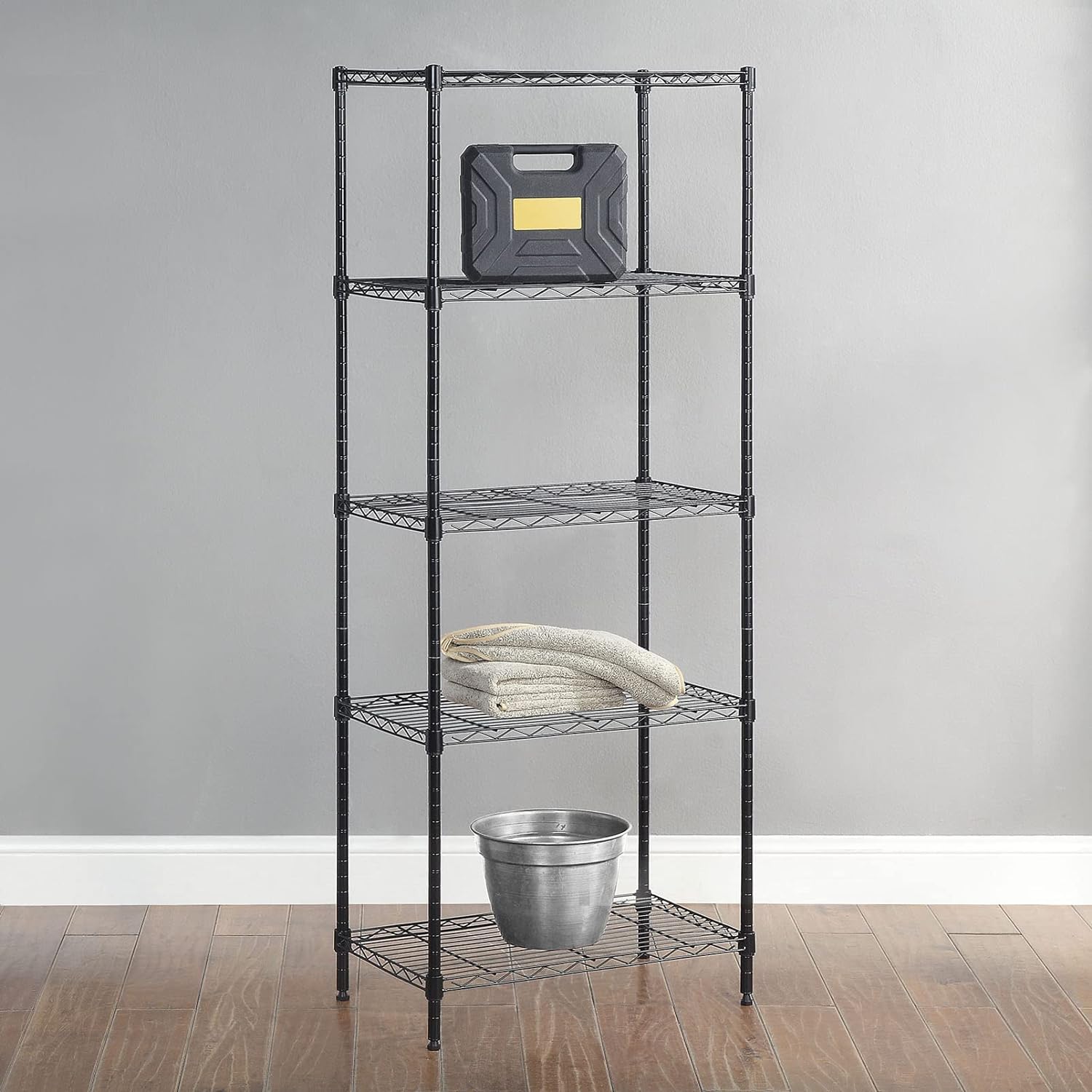Amazon Basics 5Shelf Adjustable Storage Shelving Unit Only 41.67